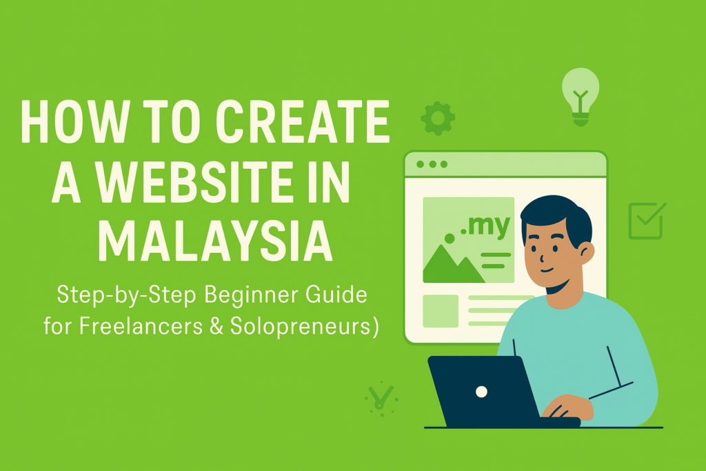 How to Create a Profitable Website in Malaysia: Step-by-Step Beginner’s Guide for Freelancers & Solopreneurs How To Create A Website In Malaysia 1 1024x683